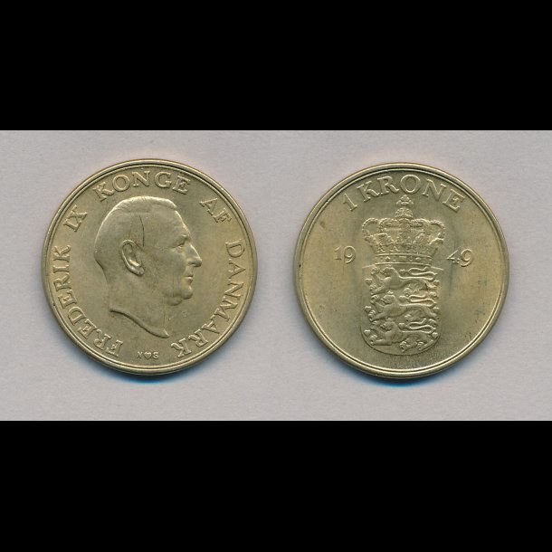 1949, 1 krone, 01,