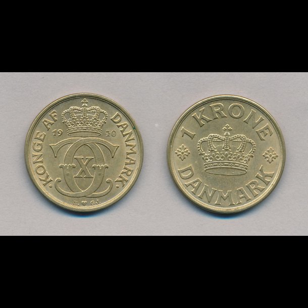 1940, 1 krone, 0,