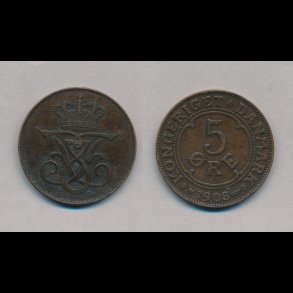 1908, 5 re, 1+,