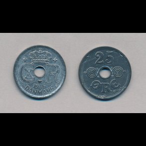 1945, 25 re, zink, 0 / 01,
