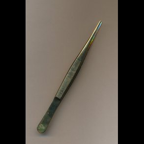 Pincet, forgyldt, 12 cm spids, begrnset lager,