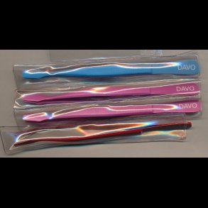 Pincet, 12 cm bjet spade, 4 stk assorterede farver,
