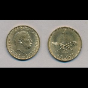 1942, 1 krone, 0,