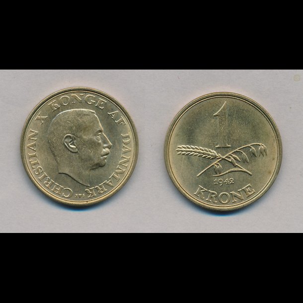 1942, 1 krone, 0,