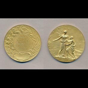 1907, Frankrig, Exp. Intern De L'union Philanthropique, Paris, kobber medalje,