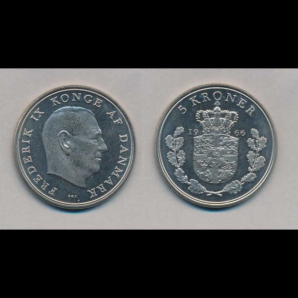 1966, 5 kroner, 0,