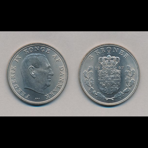 1967, 5 kroner, 0,