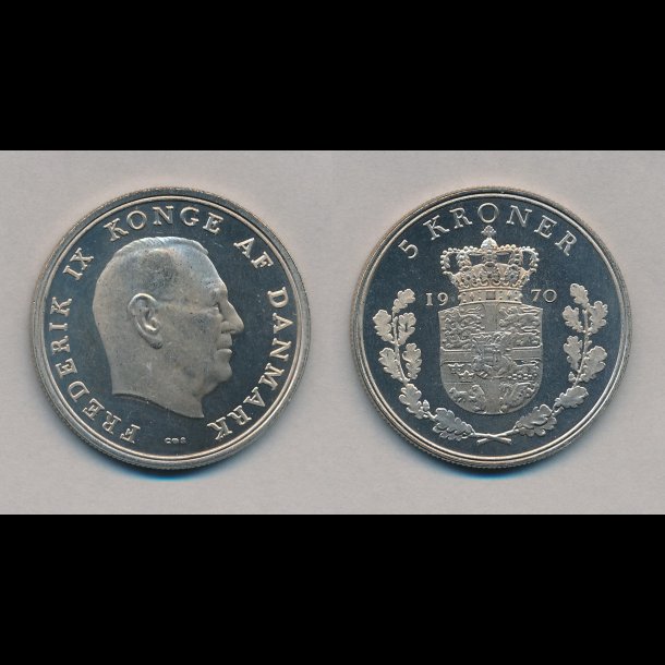 1970, 5 kroner, M,