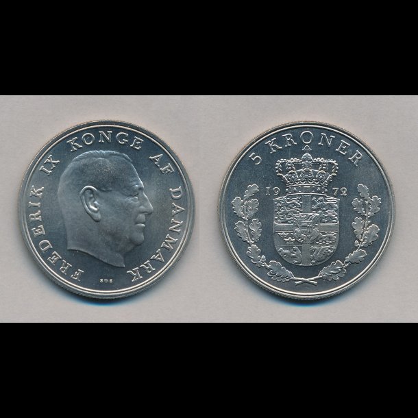 1972, 5 kroner, 0,