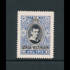 1913, Dansk Vestindien, Kronprins Frederik, enkelt m�rke, **,
