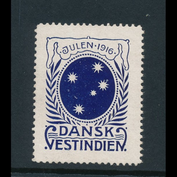 1916, Dansk Vestindien, "Sydkorset", enkeltmrke, **, meget begrnset lager,