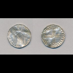 1047 - 1075, Sven Estridsen, pennig, Lund, 1+, Hbg 69, bjespor,