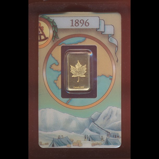 Canada 1896, guldbarre, 5 g 999,9/1000,