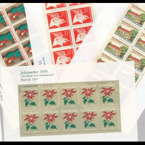 Tilbud, nytryk st a 4 stk julemrker  bestende af 1932, 1933, 1934 og 1950, begrnset lager,