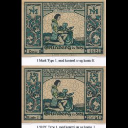 Tyskland, ndpengesedler, professionel samling, Gangelt - Guhrau, ca 460 sedler, lbnr G,