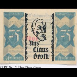 Tyskland, ndpengesedler, professionel samling, Ahrensbk- Itzehoe, ca 154 sedler, Zone II og III,