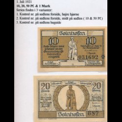 Tyskland, ndpengesedler, professionel samling, Seehausen - Swinemnde, ca 400 sedler, lbnr Se-Sw,