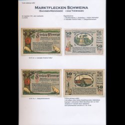 Tyskland, ndpengesedler, professionel samling, Saalfeld - Schweinitz, ca 300 sedler, lbnr Sa-Sd,