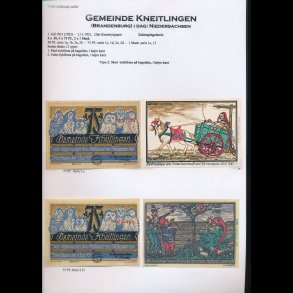 Tyskland, ndpengesedler, professionel samling, Kahla - Kyritz, ca 335 sedler, lbnr K,
