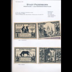 Tyskland, ndpengesedler, professionel samling, Paderborn - Querfurt, ca 250 sedler, lbnr P-Q,