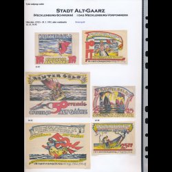 Tyskland, Mecklenburgske Reutergeld, professionel samling, ca 220 stk, lbnr Reutergeld,