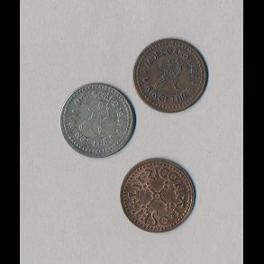 1981, Vikingetrf Moesgrd mnter, 3 stk,