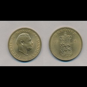 1954, 2 kroner, 0,