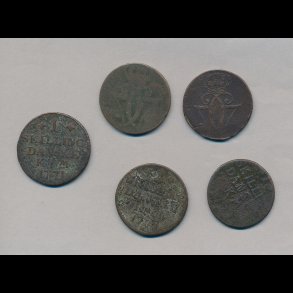 1771, Christian VII, 1 skilling, 5 mnter, drlig kvalitet, 17717171dk
