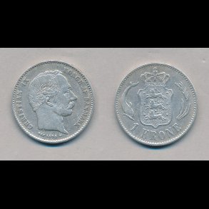 1898, 1 krone, slvmnt, 1+,