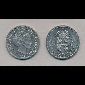 1976, 5 kroner, M,