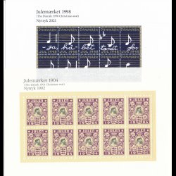 1904 - 1998, 109 stk nytryk, Safe album med kassette, enestende samling, 5091