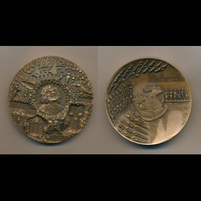 1979, Tivoli medaljen, Rune Karlzon, original brun ske medflger,