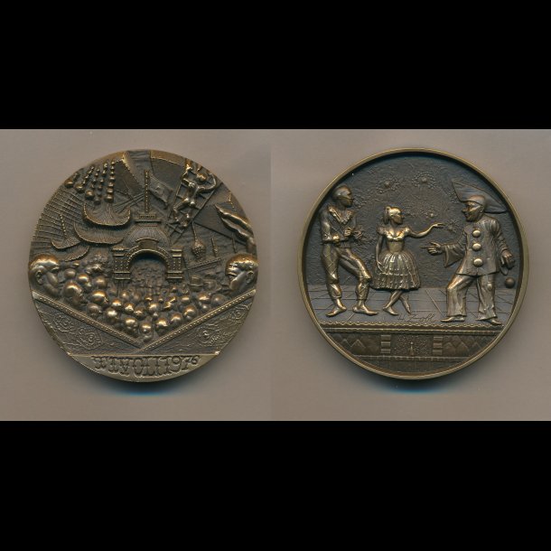 1976, Tivoli medaljen, Helmut Zobl, original brun ske medflger,