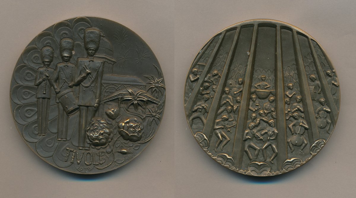 Grande Médaille En Cuivre 'Les Monuments De Paris' Par Jean Philippe Roch