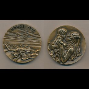 1975, Norges medaljen, Per Ung, original sort ske medflger,