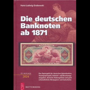 2021, Die deutschen Banknoten ab 1871, 23 oplag, Hans-Ludwig Grabowski,