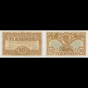 1936, 10 kroner, I, S 104, 1+,
