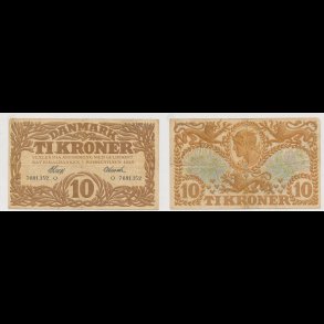 1928, 10 kroner, O, S 103, 1,