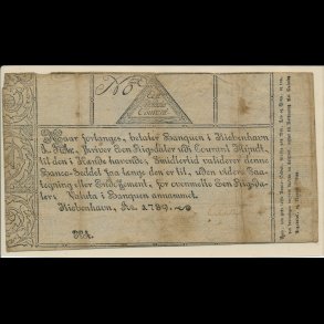 1789, 1 rigsdaler courant, seddel, S 31, 1-,