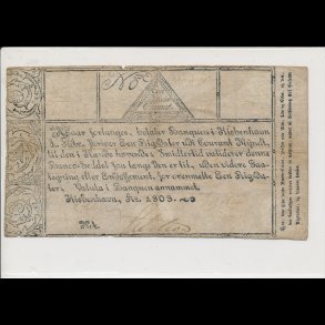 1803, 1 rigsbank courant, seddel, 1-, Sieg 39,