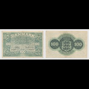 1955, 100 kroner, N, seddel, S 126, 1+,