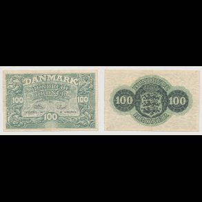 1953, 100 kroner, M, seddel, S 126, 1+,