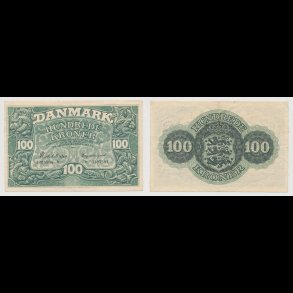 1948, 100 kroner, H, seddel, S 126, 1+,