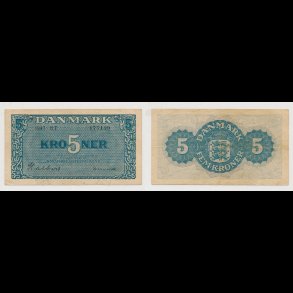 1947, 5 kroner, BT, seddel, S 119, 1,