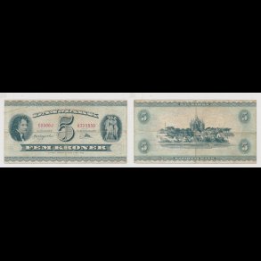 1959, 5 kroner, C0, seddel, S 129, 1,