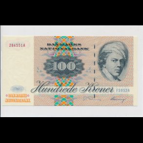 1995, 100 kroner, F5, seddel, S 143, 0,