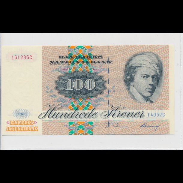 1995, 100 kroner, F4, seddel, S 143,  0,