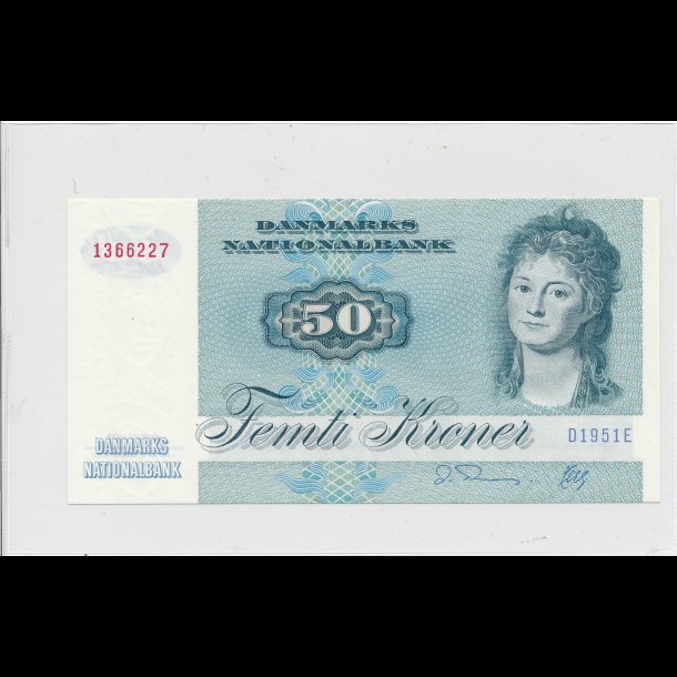 1995, 50 kroner, D1, seddel, S 141, 0,