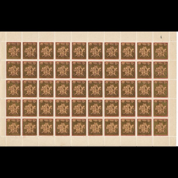 1917, Engle ringer julen ind, ufoldet, f brune pletter,