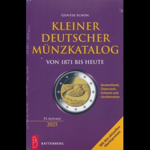 Kleiner Deutscher M�nzkatalog, 1871 - nu, 55 udgave, G�nter Sch�n, paperback,